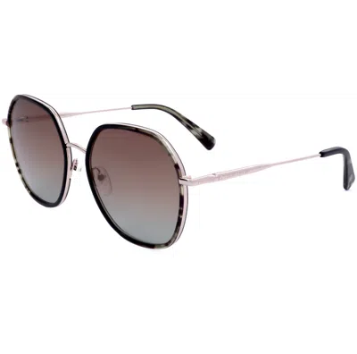 Longchamp Women's 58 Mm Rose Gold Sunglasses In Red