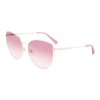 Longchamp Women's 60 Mm Rose Gold Sunglasses In Multi