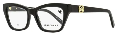 Longchamp Women's Arching Brow Line Eyeglasses Lo2762 001 Black 51mm
