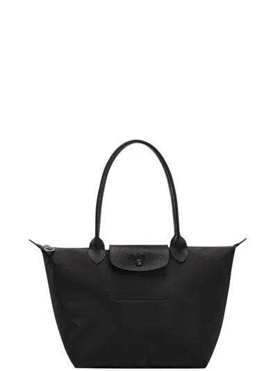 Longchamp Women Black Le Pliage One Medium Tote