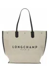 Longchamp Roseau Large Shopping Bag In Neutral