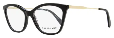 Longchamp Women's Butterfly Eyeglasses Lo2692 001 Black/gold 54mm In Multi
