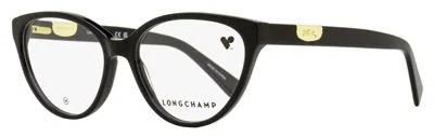 Longchamp Women's Cat Eye Eyeglasses Lo2764 001 Black 53mm