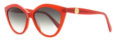 Longchamp Women's Cat Eye Sunglasses Lo730s 600 Red 56mm In Multi