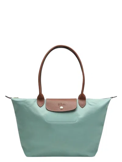 LONGCHAMP WOMEN'S CELADON COLOURED LE PLIAGE ORIGINAL L BAG