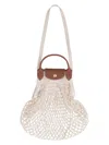 Longchamp Women's Ecru La Pliage Filet Small In Green