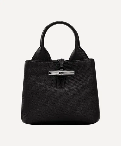 Longchamp Women's Extra-small Le Roseau Top Handle Bag In Black