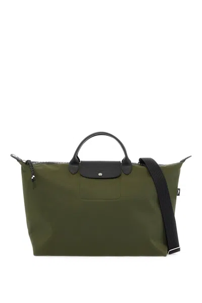 Longchamp Small Le Pliage Energy Econyl-leather Bag In Green