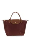 Longchamp Le Pliage Original Medium Canvas Handbag In Bordeaux