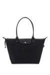 Longchamp Women's Recycled Canvas L Le Pliage Energy Bag In Nero