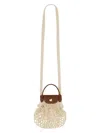 Longchamp Women's Le Pliage Filet Mini Bag In White