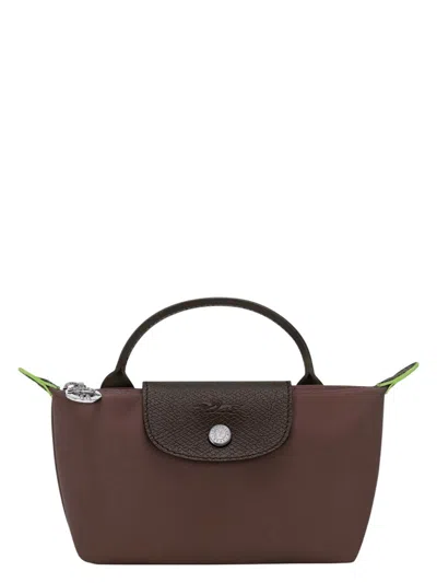 Longchamp Women's Le Pliage Green Mocha Coloured Clutch Bag