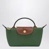 Longchamp Le Pliage Original Green Clutch Bag In Green