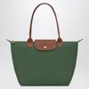 Longchamp Le Pliage Original Medium Canvas Handbag In Green