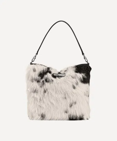 Longchamp Women's Le Roseau Toile Fourrure Hobo Bag In Multi