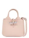 Longchamp Le Roseau Xs Leather Handbag In Pink