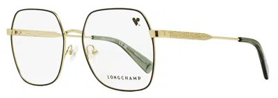 Longchamp Women's Lgp Square Eyeglasses Lo2148 728 Gold/black 55mm