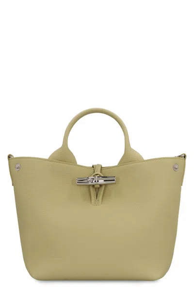 Longchamp Women Light Green Le Roseau Small Tote