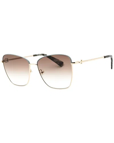 Longchamp Women's Lo153s 59mm Sunglasses In Gold