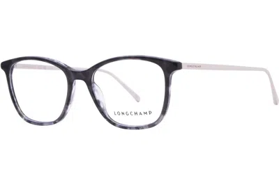 Longchamp Women's Lo2606 038 Eyeglasses In Marble Grey In Black