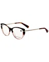 Longchamp Women's 54mm Pink Opticals In Brown