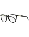 Longchamp Women's Square Eyeglasses Lo2700 001 Black 52mm In Black