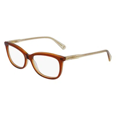 Longchamp Women's Lo2718 233 Eyeglasses In Caramel In Brown