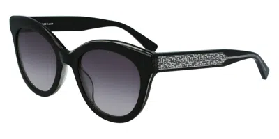 Longchamp Women's Lo698s-001 Fashion Black Sunglasses