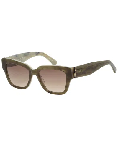 Longchamp Women's Lo745s 53mm Sunglasses In Green