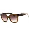Longchamp Ladies Brown Rectangular Sunglasses Lo793s In Brown