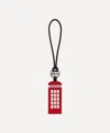 Longchamp Women's London Red Phone Booth Keyring In Red