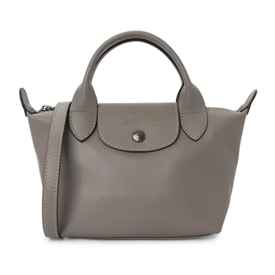 Pre-owned Longchamp Women's  Le Pliage Xtra Xs Tote Bag In Gray
