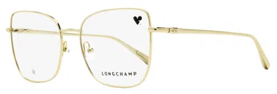 Longchamp Women's Modified Square Eyeglasses Lo2159 714 Gold 52mm In Multi