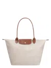 Longchamp Large Le Pliage Tote In White