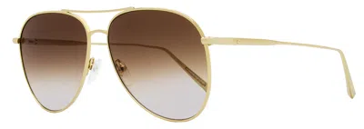 Longchamp Women's Pilot Sunglasses Lo139s 718 Gold 59mm In Multi