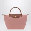 Longchamp Compact Tote Bag With Recycled Polyamide In Pink