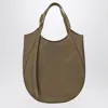 Longchamp Xl Shopping Tote Round Shape Top Handle In Green