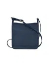 Longchamp Women's Small Le Foulonné Leather Crossbody Bag In Navy