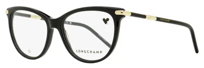 LONGCHAMP WOMEN'S SOFT OVAL EYEGLASSES LO2727 001 BLACK 53MM