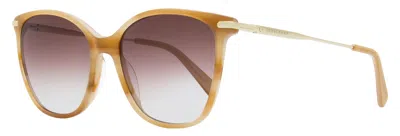 LONGCHAMP WOMEN'S SQUARE SUNGLASSES LO660S 264 BEIGE MARBLE 54MM