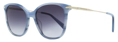 Longchamp Women's Square Sunglasses Lo660s 421 Blue Marble 54mm In Multi