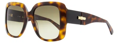 Longchamp Women's Square Sunglasses Lo713s 230 Havana 53mm In Multi