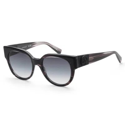 Longchamp Women's Striped Black 53mm Sunglasses In Brown