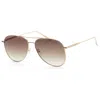 Longchamp Women's Fashion 14mm Sunglasses In Gold