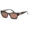 Longchamp Women's 53mm Striped Black Sunglasses In Brown