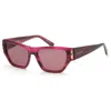 Longchamp Women's 54mm Striped Purple Sunglasses
