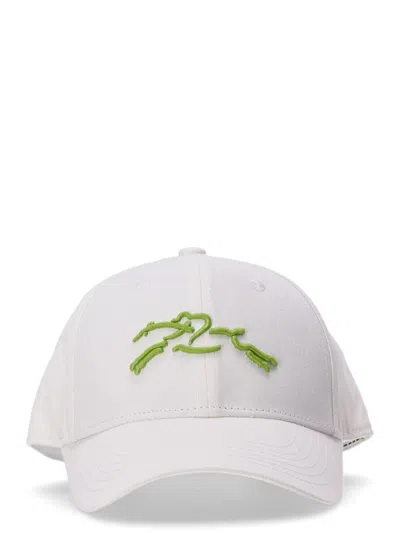 Longchamp Women White Signature Logo Baseball Hat, Onesize Luxury Hats For Women Darveys