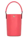 Longchamp Epure Leather Bucket Bag In Red