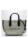 Longchamp Xs Essential Canvas Handbag In Ecru