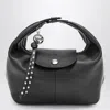 Longchamp Xs Le Pliage Xtra Leather Top Handle Bag In Black